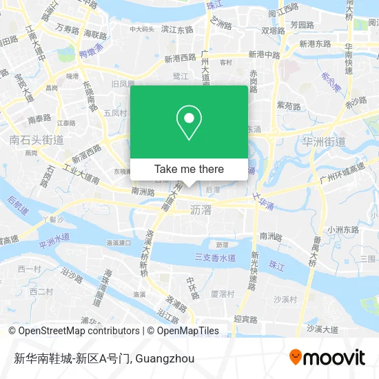 新华南鞋城-新区A号门 map