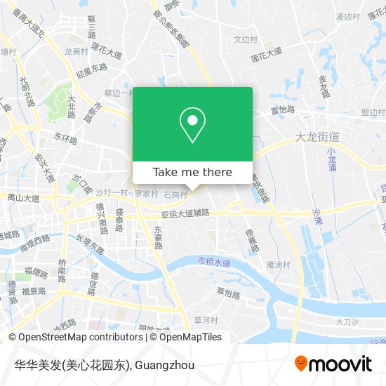 华华美发(美心花园东) map