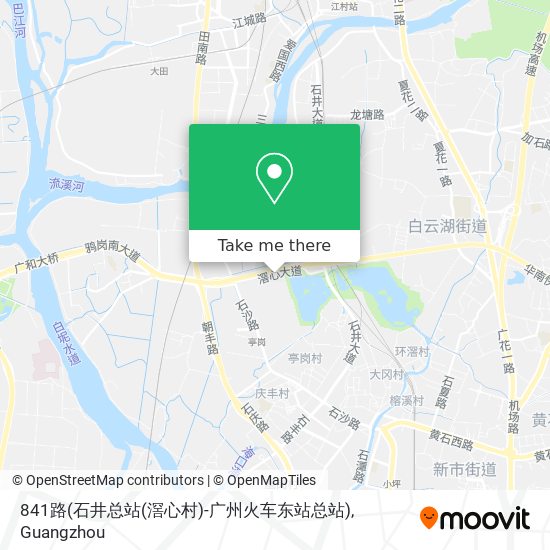 841路(石井总站(滘心村)-广州火车东站总站) map