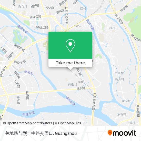 关地路与烈士中路交叉口 map