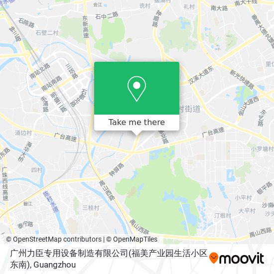 广州力臣专用设备制造有限公司(福美产业园生活小区东南) map