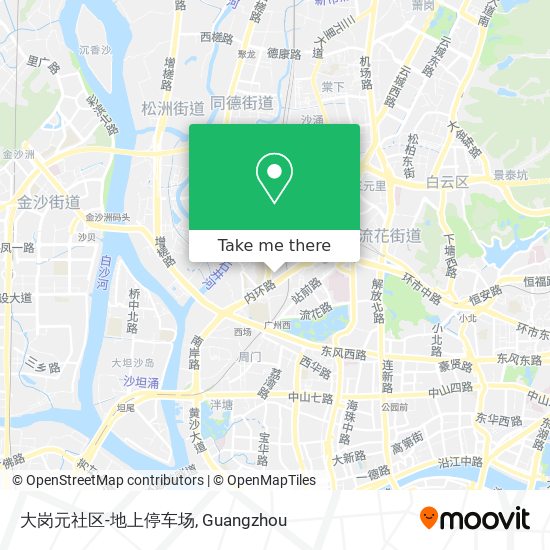 大岗元社区-地上停车场 map