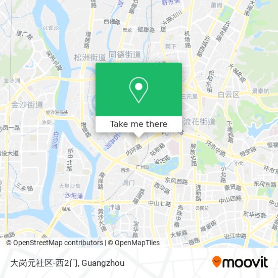 大岗元社区-西2门 map