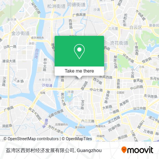 荔湾区西郊村经济发展有限公司 map