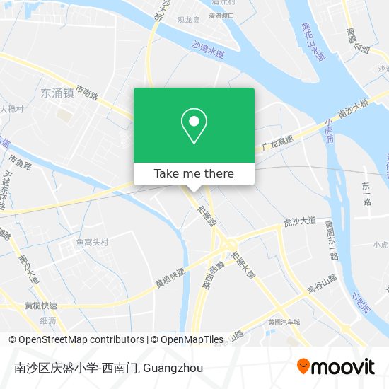 南沙区庆盛小学-西南门 map