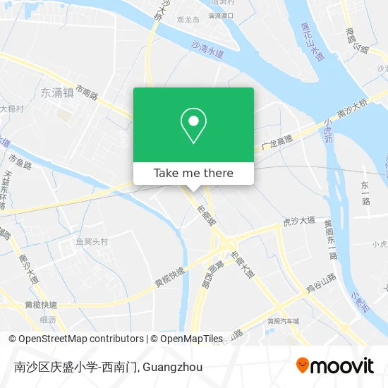 南沙区庆盛小学-西南门 map