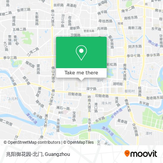 兆阳御花园-北门 map