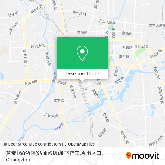 莫泰168酒店(站前路店)地下停车场-出入口 map