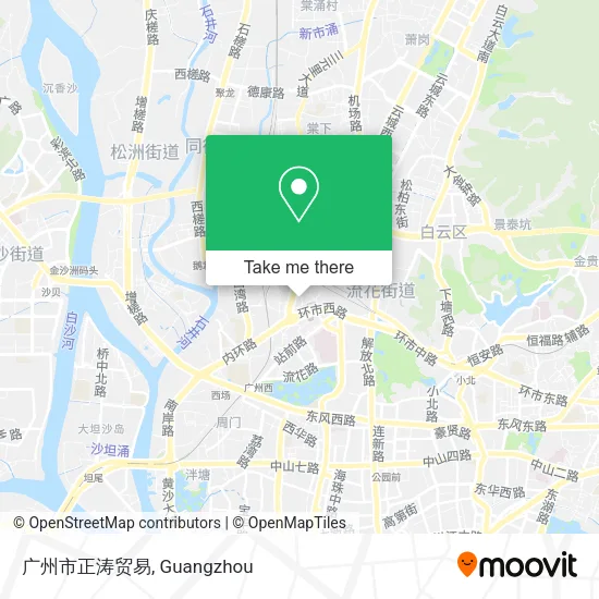 广州市正涛贸易 map