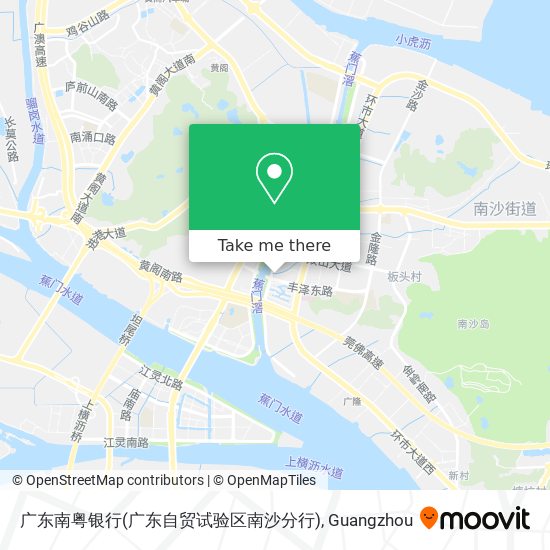 广东南粤银行(广东自贸试验区南沙分行) map