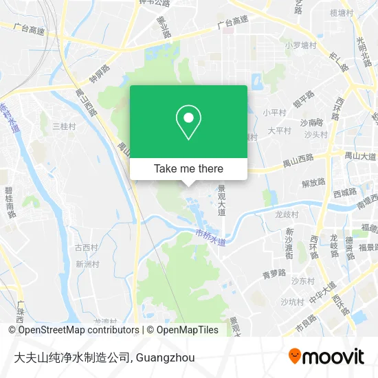 大夫山纯净水制造公司 map
