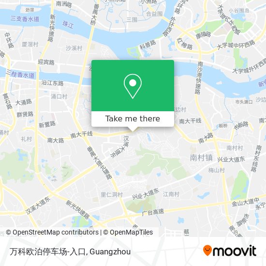 万科欧泊停车场-入口 map