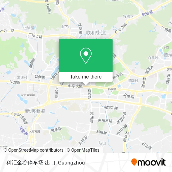 科汇金谷停车场-出口 map