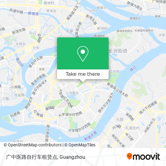 广中医路自行车租赁点 map