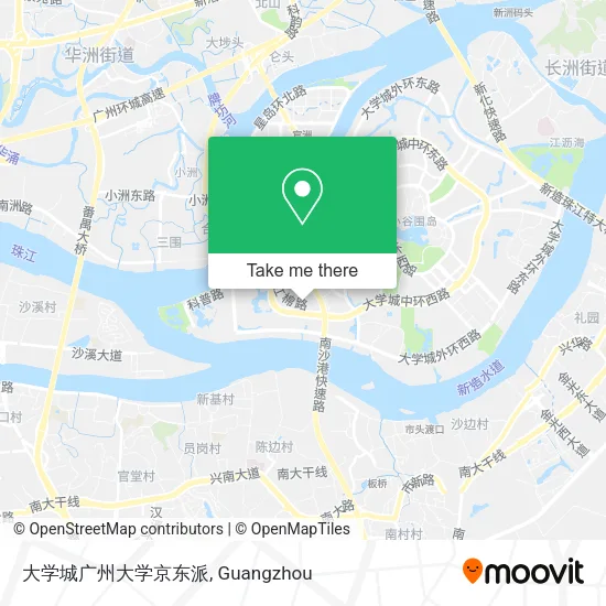 大学城广州大学京东派 map