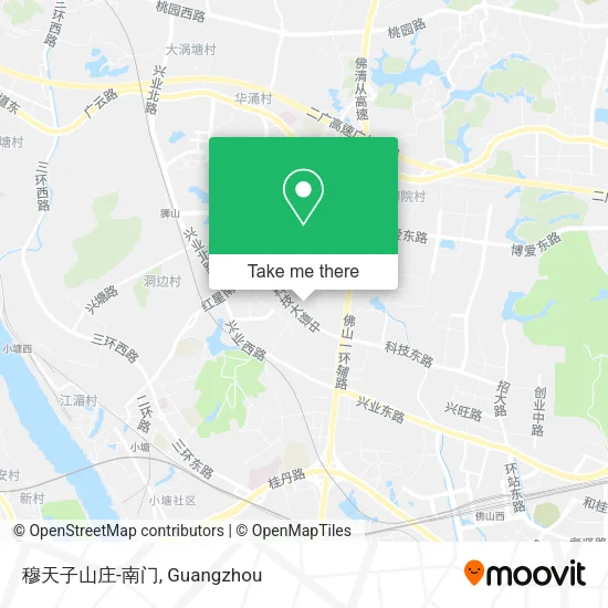 穆天子山庄-南门 map