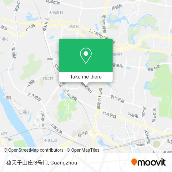 穆天子山庄-3号门 map