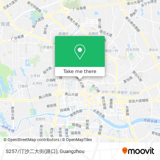 S257/汀沙二大街(路口) map
