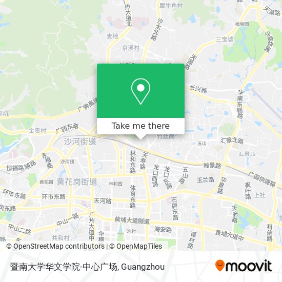 暨南大学华文学院-中心广场 map