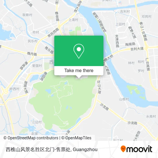 西樵山风景名胜区北门-售票处 map