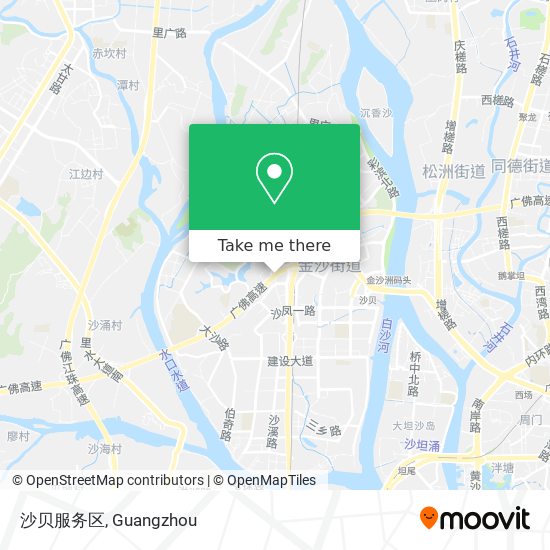 沙贝服务区 map