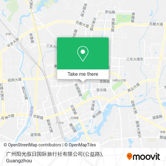 广州阳光假日国际旅行社有限公司(公益路) map