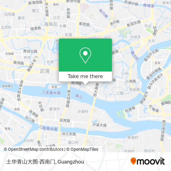 土华青山大围-西南门 map