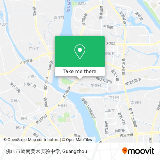 佛山市岭南美术实验中学 map