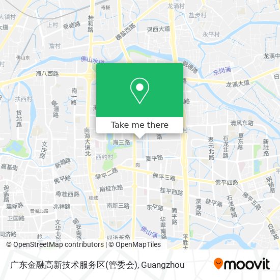 广东金融高新技术服务区(管委会) map