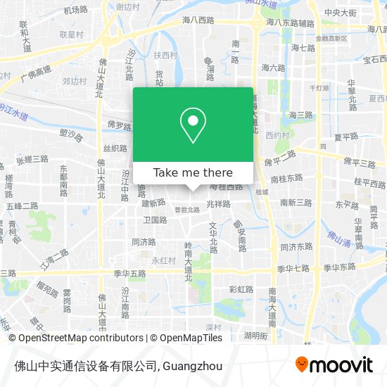 佛山中实通信设备有限公司 map