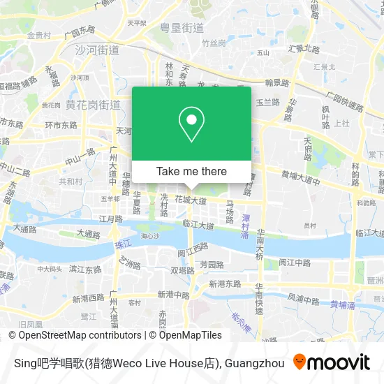 Sing吧学唱歌(猎德Weco Live House店) map