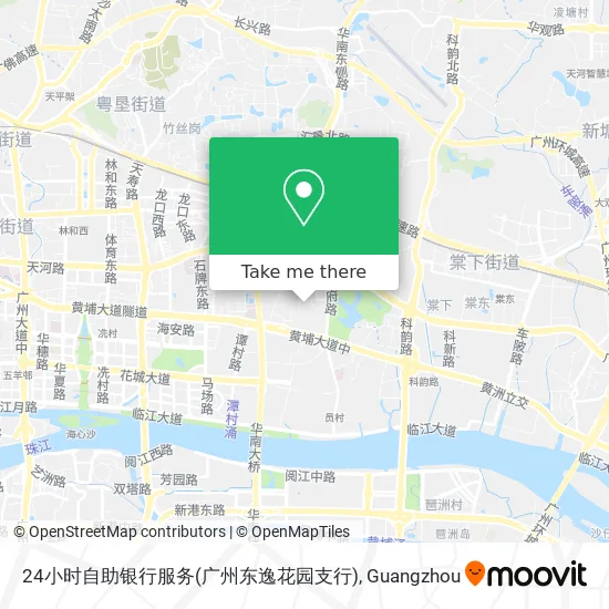 24小时自助银行服务(广州东逸花园支行) map