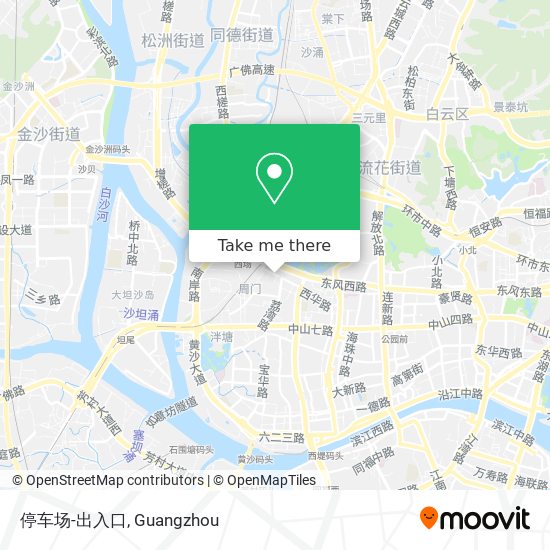 停车场-出入口 map