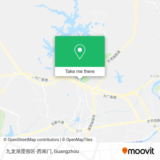 九龙湖度假区-西南门 map