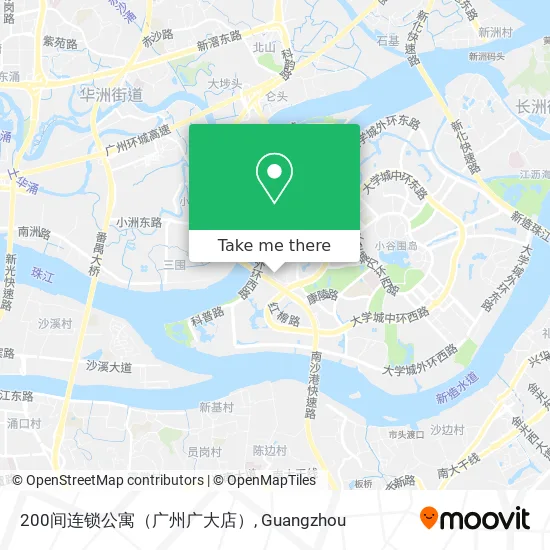 200间连锁公寓（广州广大店） map