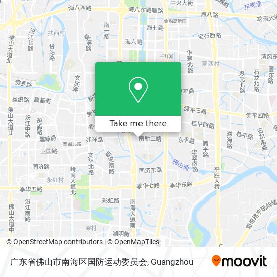 广东省佛山市南海区国防运动委员会 map