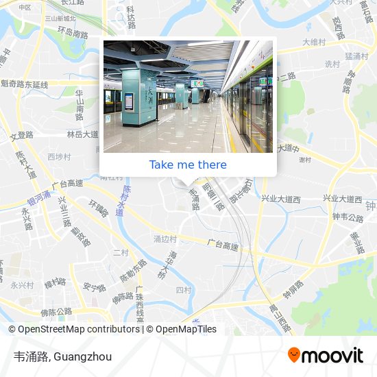 韦涌路 map