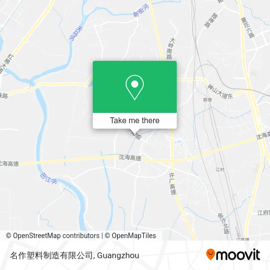 名作塑料制造有限公司 map