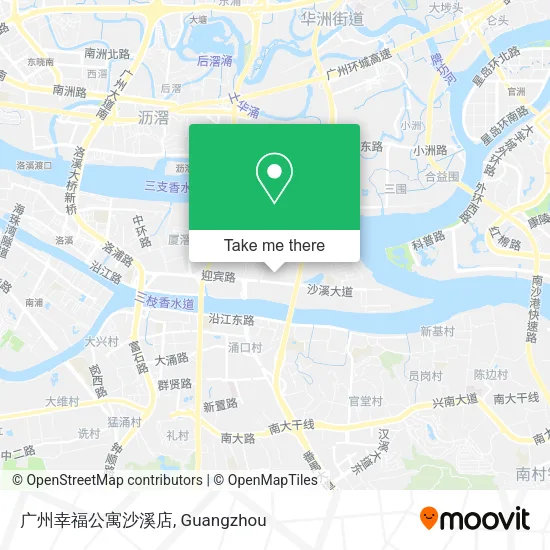广州幸福公寓沙溪店 map