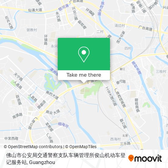 佛山市公安局交通警察支队车辆管理所俊山机动车登记服务站 map