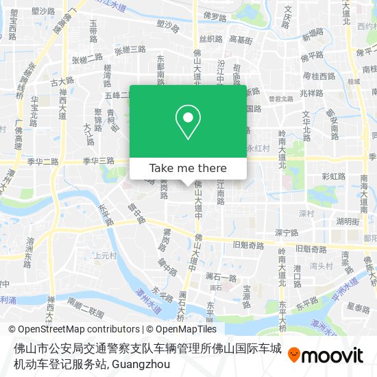 佛山市公安局交通警察支队车辆管理所佛山国际车城机动车登记服务站 map
