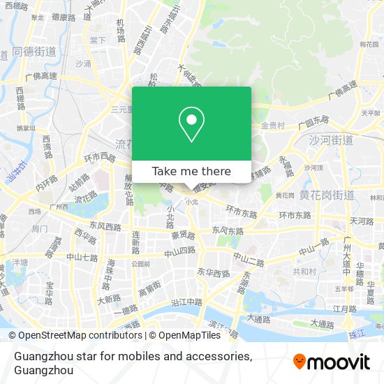 Guangzhou star for mobiles and accessories map