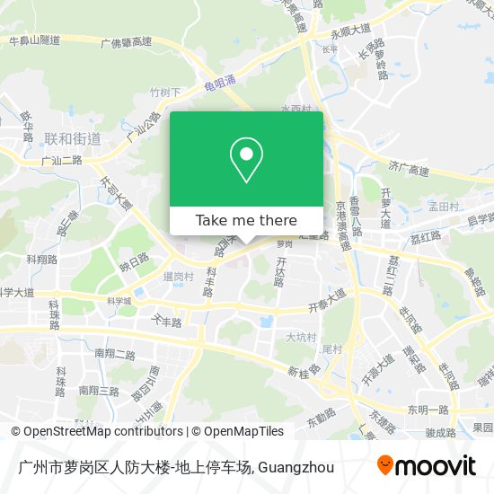 广州市萝岗区人防大楼-地上停车场 map