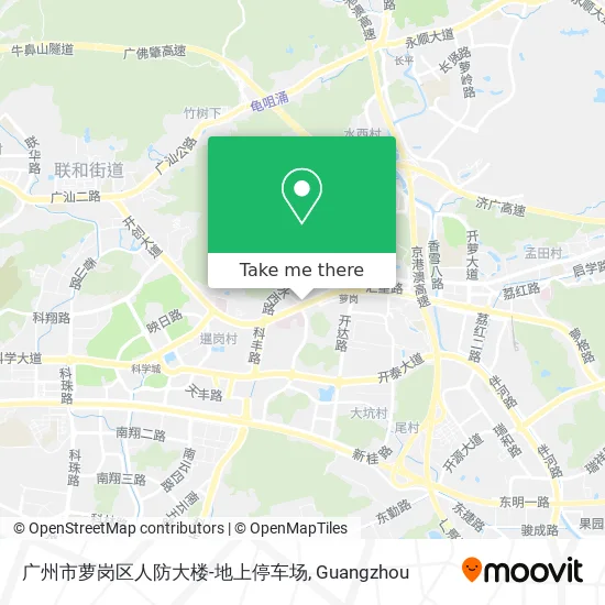 广州市萝岗区人防大楼-地上停车场 map