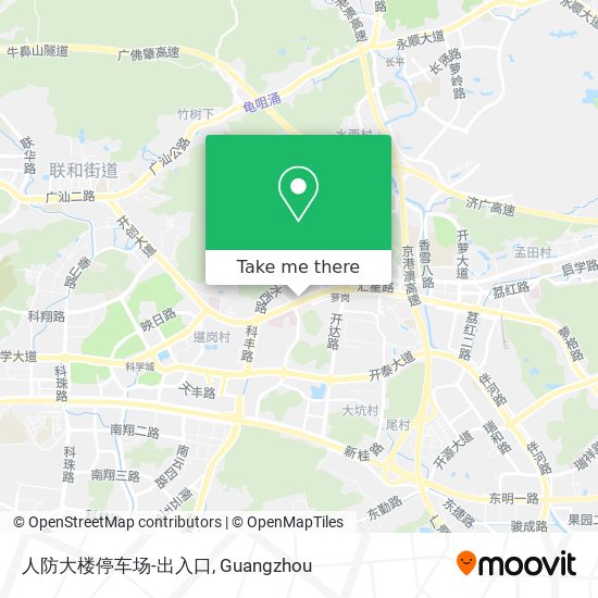 人防大楼停车场-出入口 map