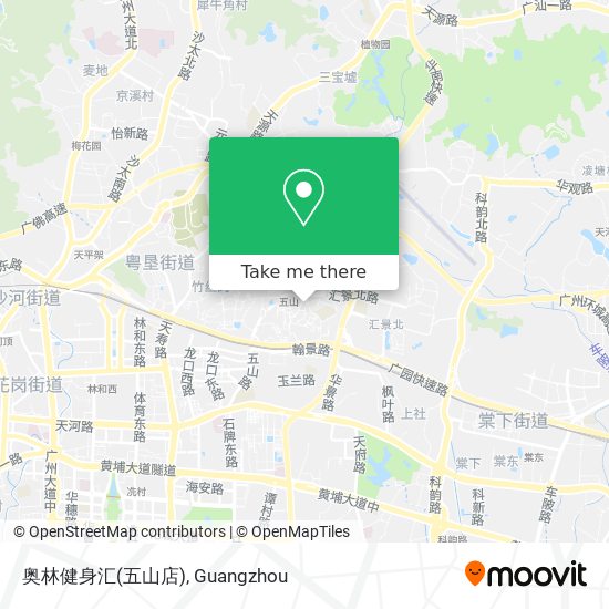 奥林健身汇(五山店) map