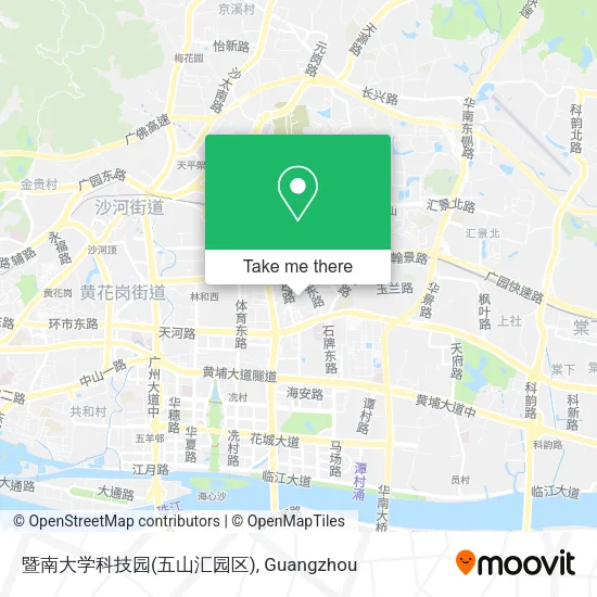 暨南大学科技园(五山汇园区) map