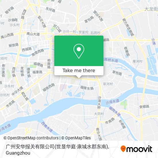 广州安华报关有限公司(世显华庭·康城水郡东南) map