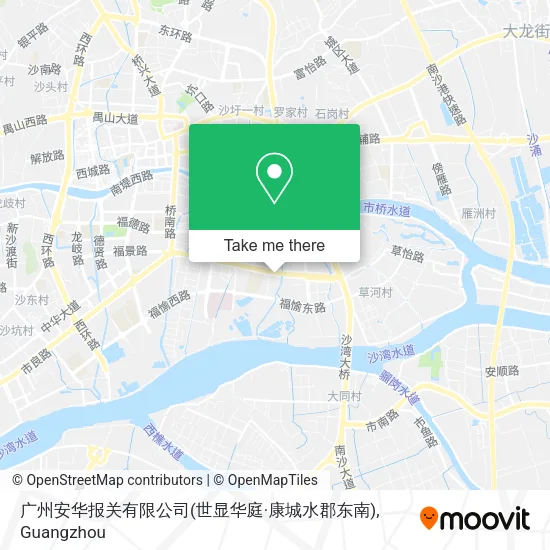 广州安华报关有限公司(世显华庭·康城水郡东南) map