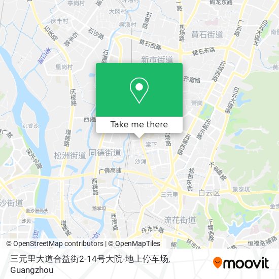 三元里大道合益街2-14号大院-地上停车场 map